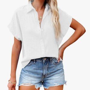 Davenil Button Down Collared Shirt NWOT